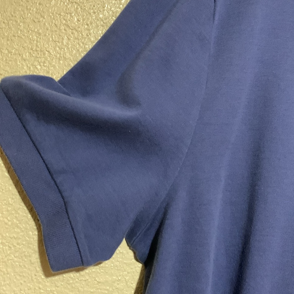 Nautica Men's Polo Shirt XL Stretchy Short Sleeve Pull Over LOGO Blue Cotton - Picture 5 of 13